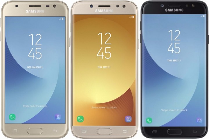 Представлены Samsung Galaxy J3, Galaxy J5 и Galaxy J7 2017 года