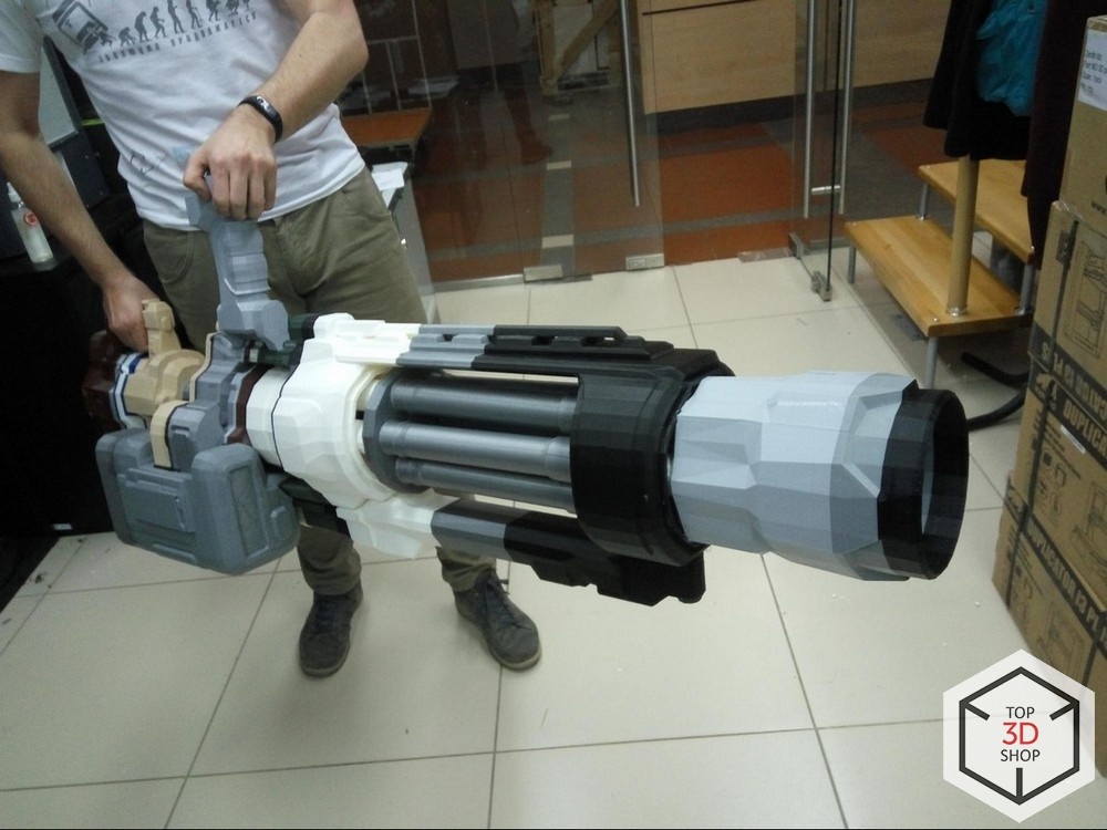 [КЕЙС] Как мы печатали гигантский пулемет с Марса для стенда на E3 - 22