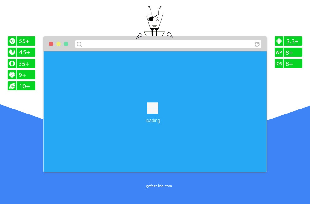 Квадратный preloader на css - CSS3 Transform Loader Квадратный preloader на css - CSS3 Transform Loader