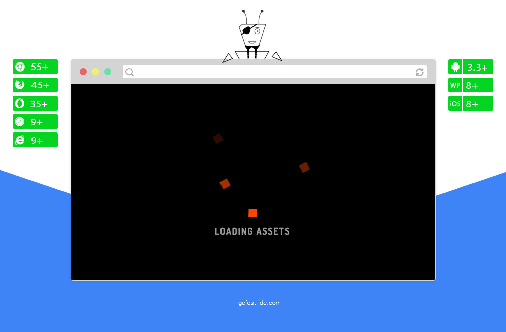 Preloader на css и js - Space Junk preloader Preloader на css и js - Space Junk preloader