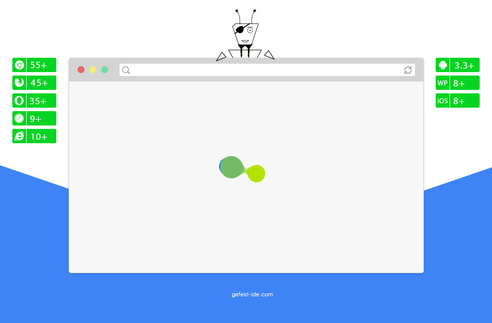 Preloader на css и svg - Color Dots Loader Preloader на css и svg - Color Dots Loader