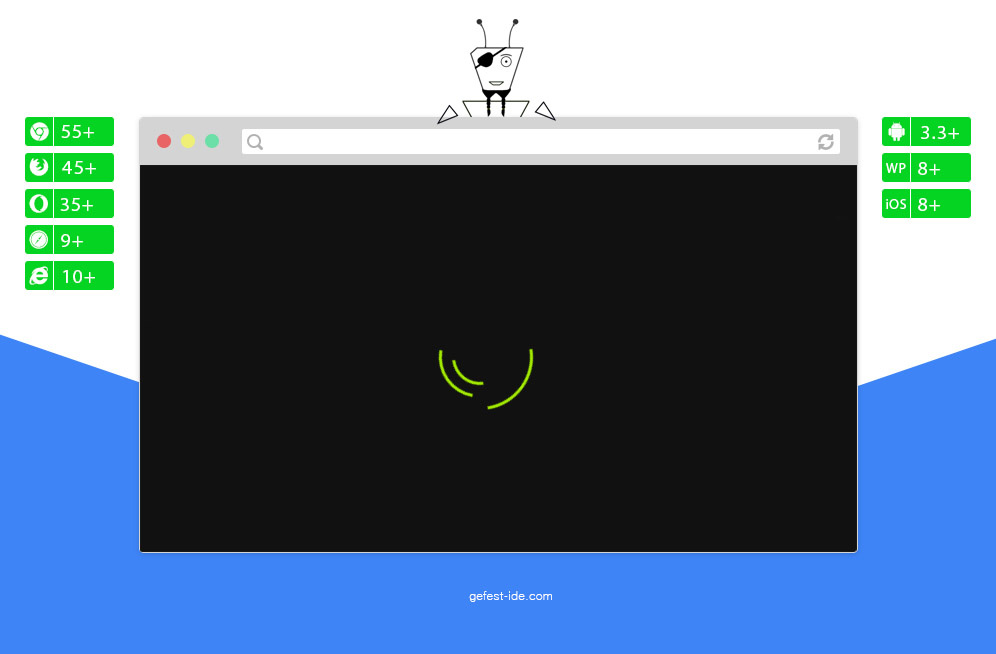 Круглый preloader на css - XBox SmartGlass Loading Animation in CSS using 1 element Круглый preloader на css - XBox SmartGlass Loading Animation in CSS using 1 element