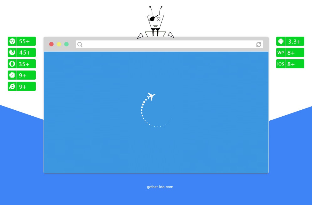 Preloader на svg и js - SVG Flight Loader