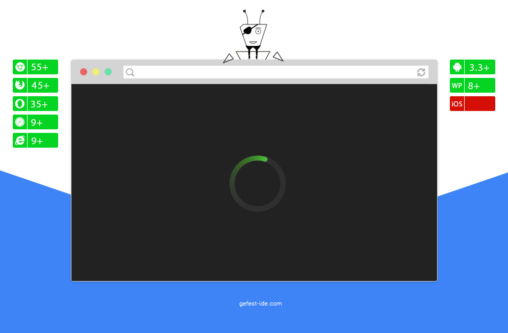 Preloader на canvas - Simple Rotating Spinner Preloader на canvas - Simple Rotating Spinner