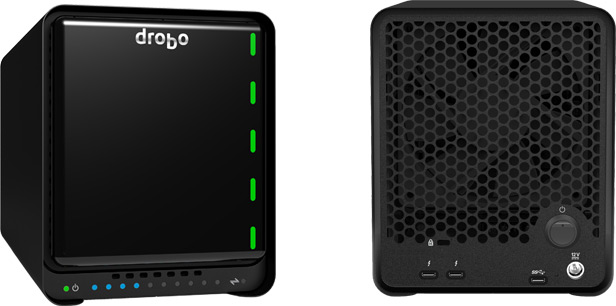 К хранилищу Drobo 5D3 можно подключать мониторы 4К и 5К