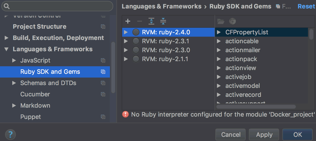RubyMine 2017.2: Docker Compose, автокоррекции RuboCop в редакторе, улучшенный VCS - 2