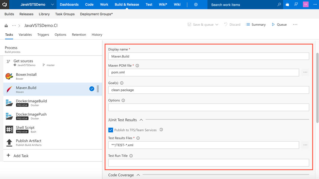 Автоматизация CI-CD для Java приложений с помощью Microsoft Visual Studio Team Services - 12