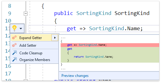 О поддержке языковых фич C# в Visual Studio и в CodeRush for Roslyn - 10
