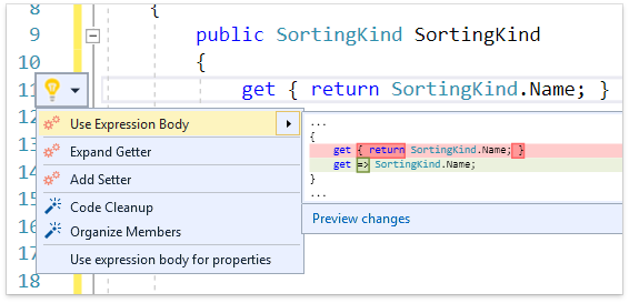 О поддержке языковых фич C# в Visual Studio и в CodeRush for Roslyn - 9