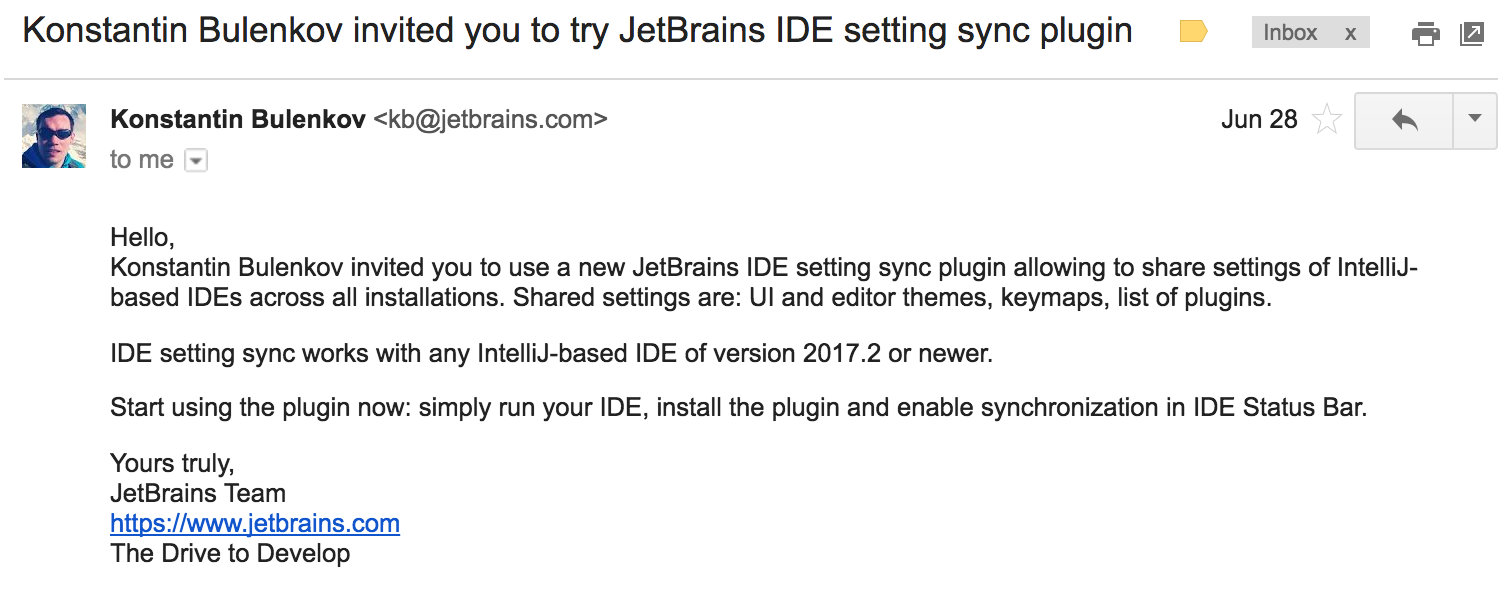 Тестируем новый механизм синхронизации настроек JetBrains IDEs - 1