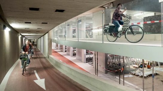 В Нидерландах откроют самый большой подземный парк в мире для велосипедов