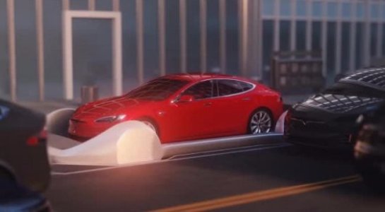В сети появилось фото электрокара Tesla внутри Лос-Анджелесского туннеля