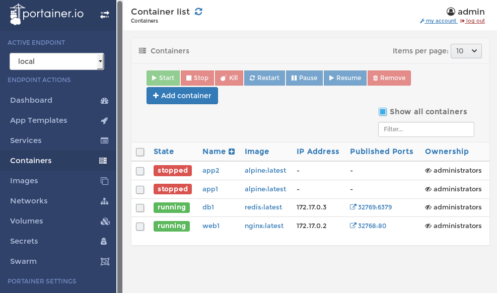 Обзор GUI-интерфейсов для управления Docker-контейнерами - 2
