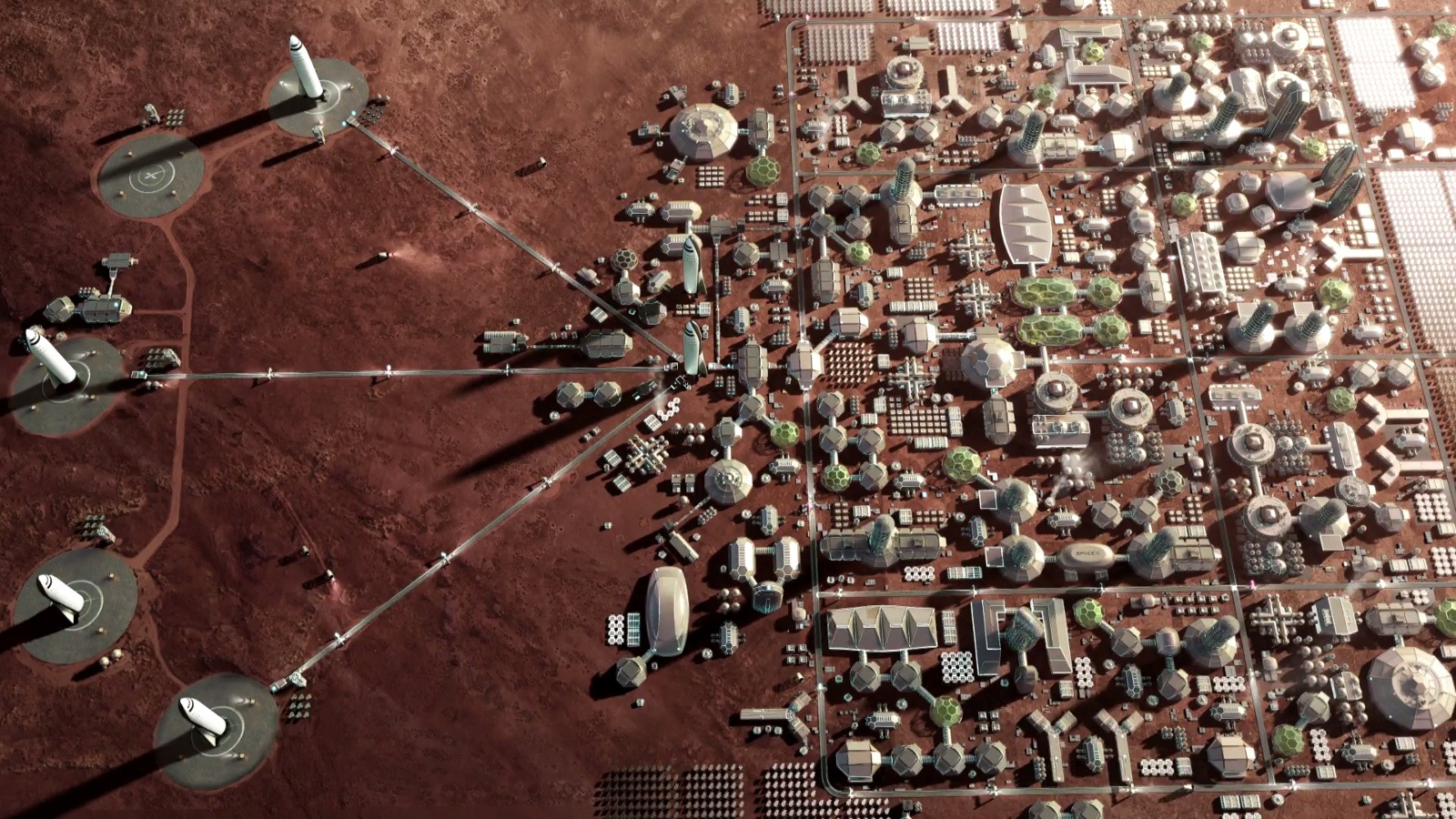 Илон Маск представил гигантскую ракету BFR и описал план марсианского города - 8