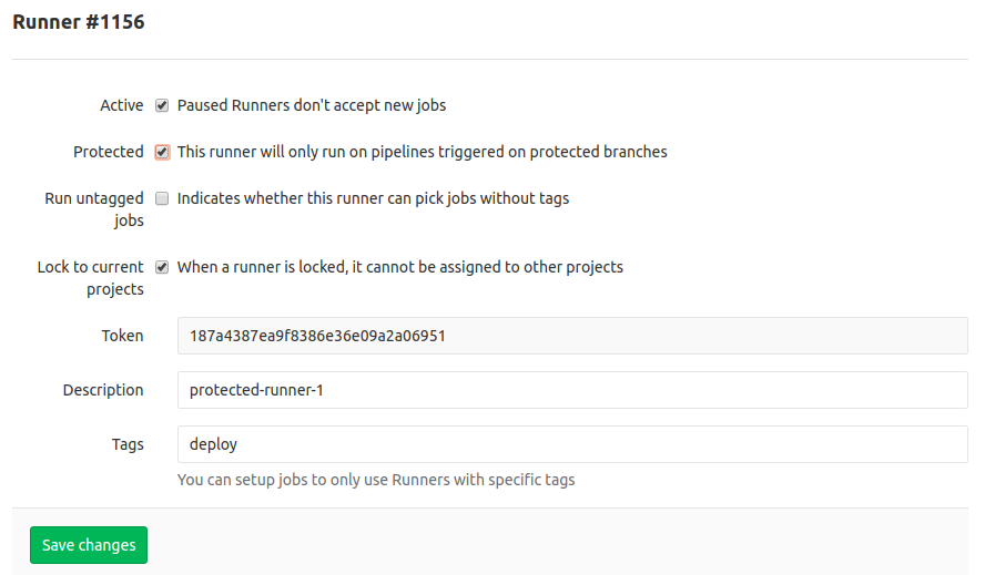 Protected GitLab Runners