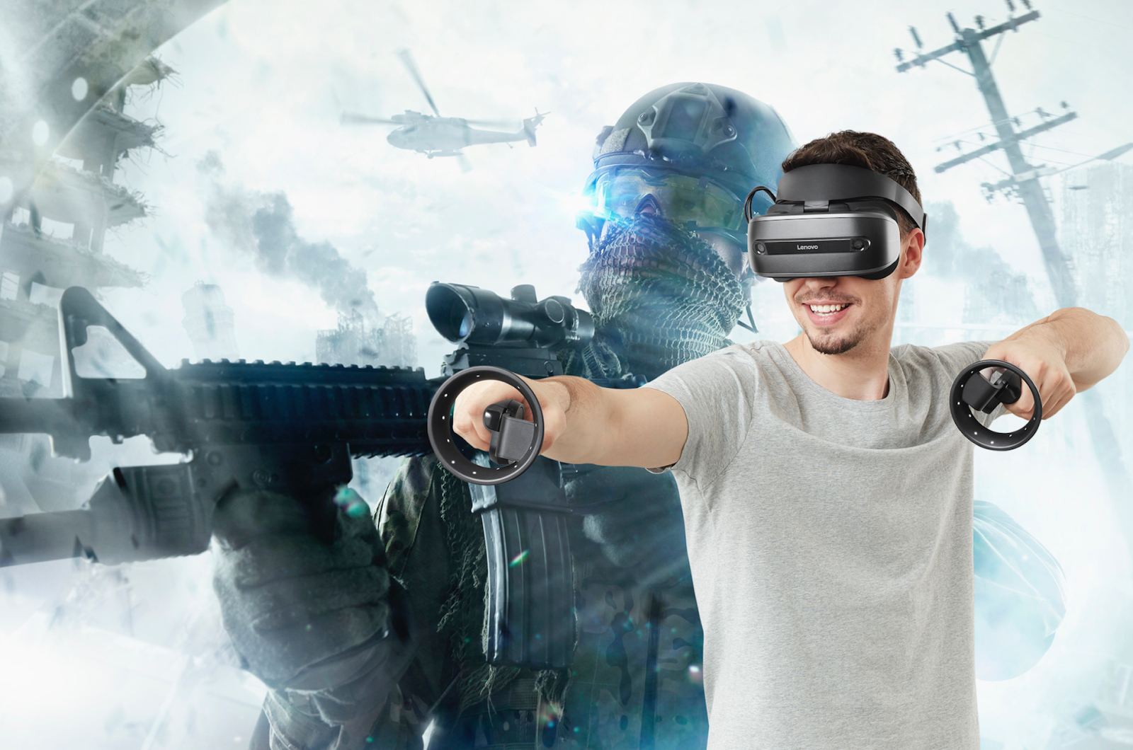 Виртуальная реальность со шлемом Lenovo Explorer - 3