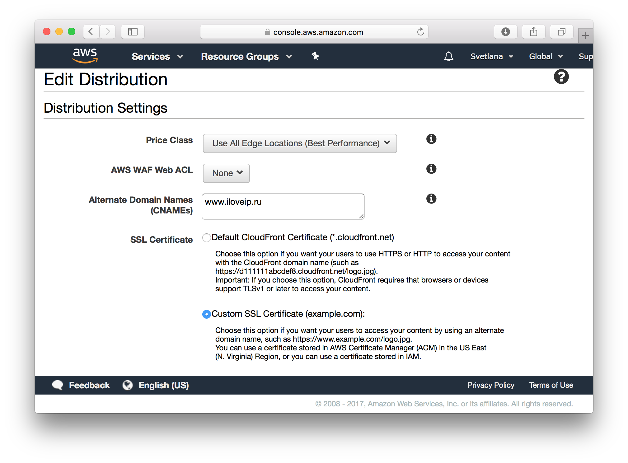 Как получить бесплатный SSL-сертификат от Amazon и переехать на HTTPS на Amazon S3 - 4