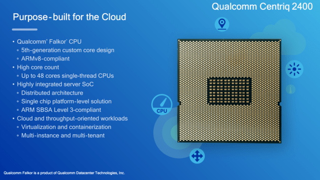 CPU Qualcomm Centriq 2400 получил шестиканальный контроллер памяти