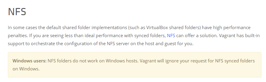 Ускоряем vagrant shared-folder на Windows хосте - 3