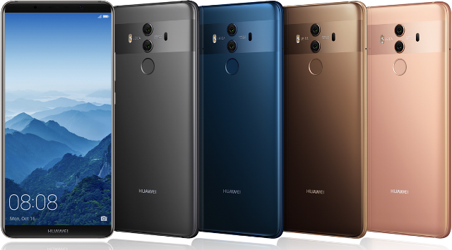 Представлены смартфоны Huawei Mate 10 Pro и Mate 10 Porsche Design