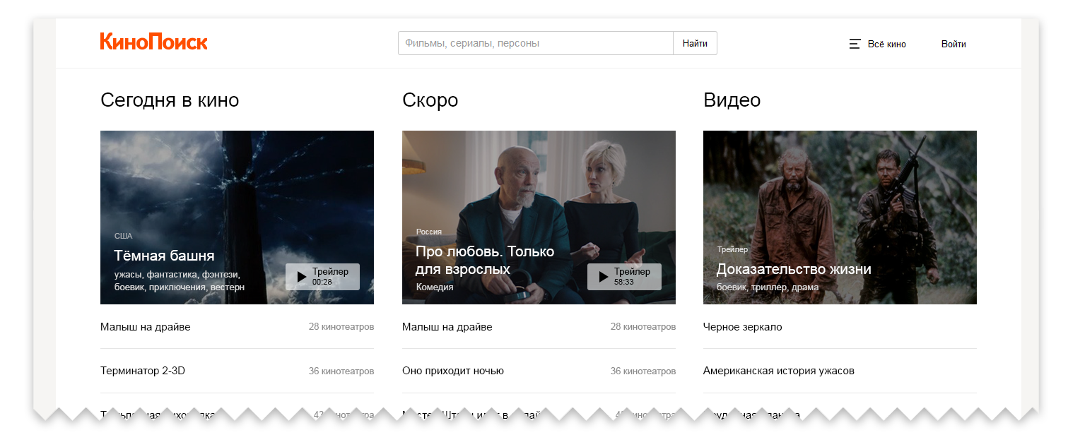 Редизайн КиноПоиска или Как потерять друзей и заставить всех себя ненавидеть - 1