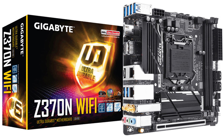 Представлена системная плата Gigabyte Z370N WIFI типоразмера mini-ITX 