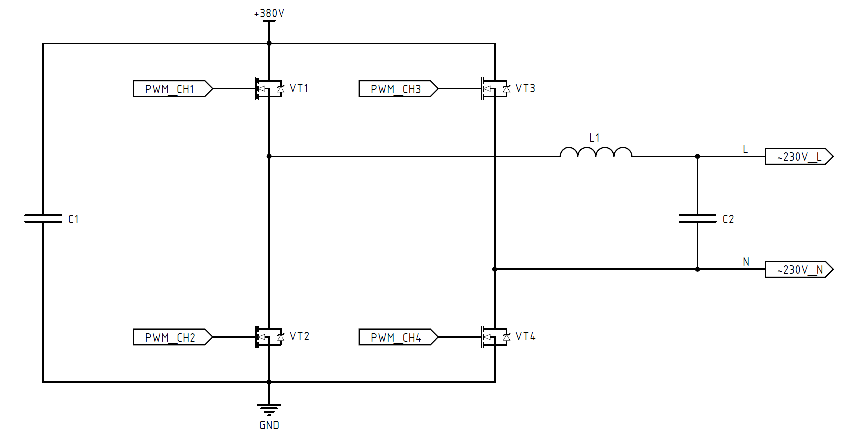 DC-AC инвертор: принцип работы, схемотехника, встроенное ПО - 3