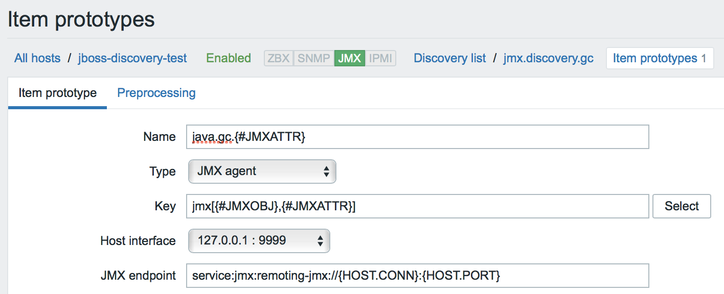 Новые возможности мониторинга Java приложений в Zabbix 3.4 - 20