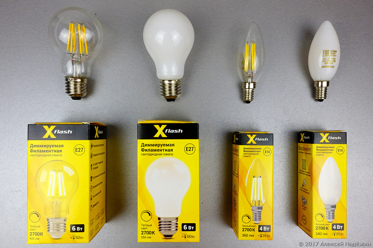 Новые филаментные светодиодные лампы X-Flash - 1
