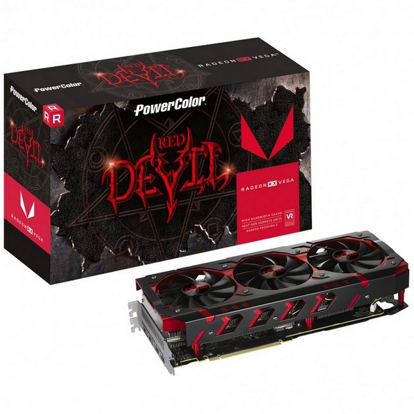 Видеокарта PowerColor Radeon RX Vega 64 Devil занимает, видимо, три слота расширения