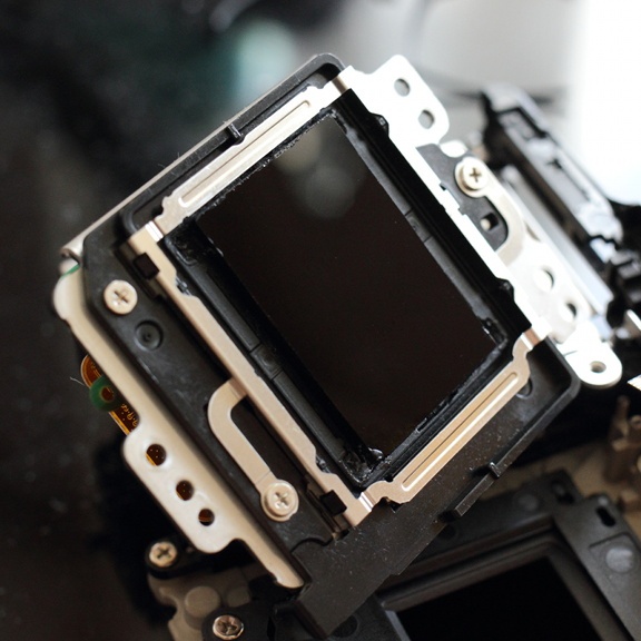 Модуль матрицы Canon EOS M с установленным ИК-фильтром