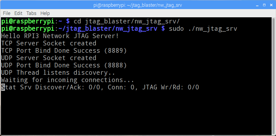 Сетевой JTAG программатор для Altera Quartus Prime из Raspberry Pi3 - 2