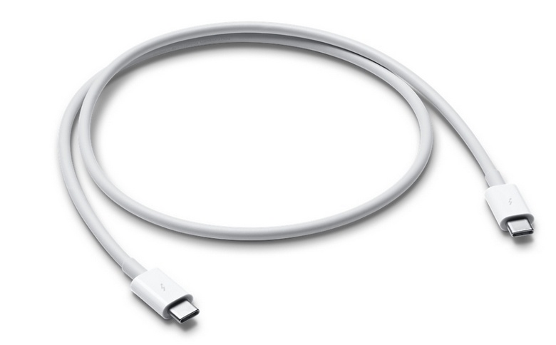 Apple просит 40 долларов за свой первый кабель Thunderbolt 3 