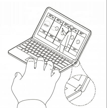 Новый патент Microsoft описывает складывающийся планшет