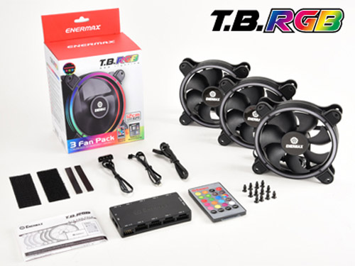 Вентиляторы Enermax T.B. RGB будут продаваться наборами по три и шесть штук
