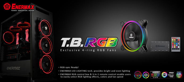 Вентиляторы Enermax T.B. RGB будут продаваться наборами по три и шесть штук