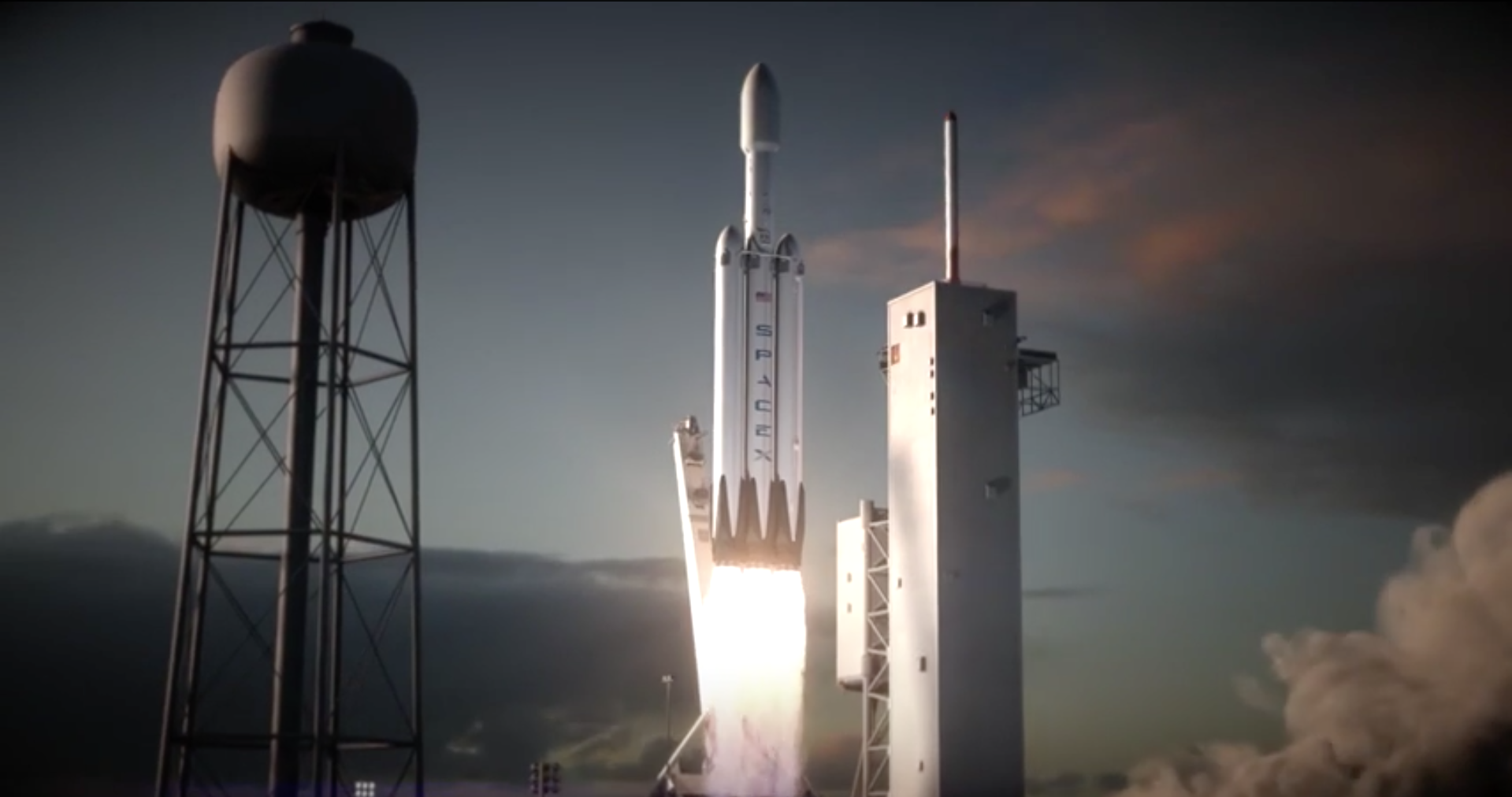 Илон Маск показал новую ракету-носитель SpaceX Falcon Heavy - 1