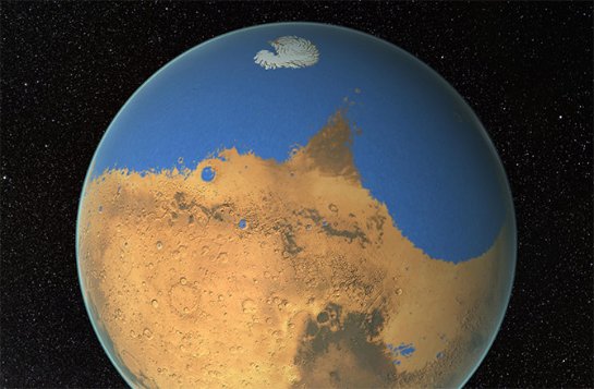 На Марсе нашли очень много льда