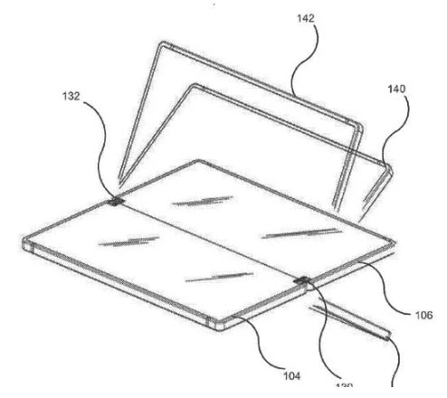Microsoft запатентовала устройство, экран которого может менять площадь