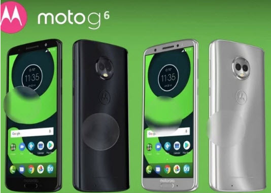 Опубликованы изображения и характеристики смартфонов Moto G6, G6 Plus и Moto G6 Play