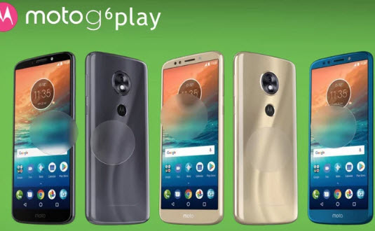 Опубликованы изображения и характеристики смартфонов Moto G6, G6 Plus и Moto G6 Play