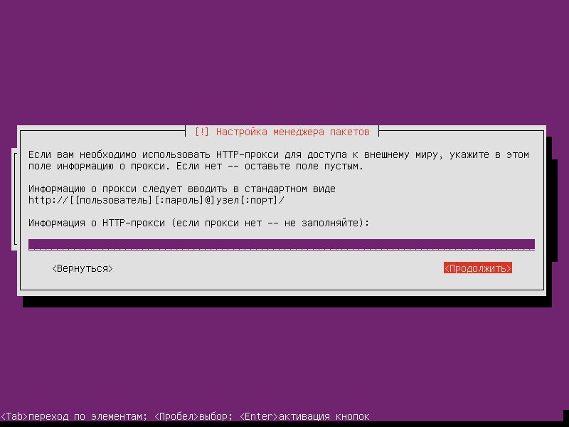 Установка Ubuntu Server 16.04.3 LTS (Шаг 18)