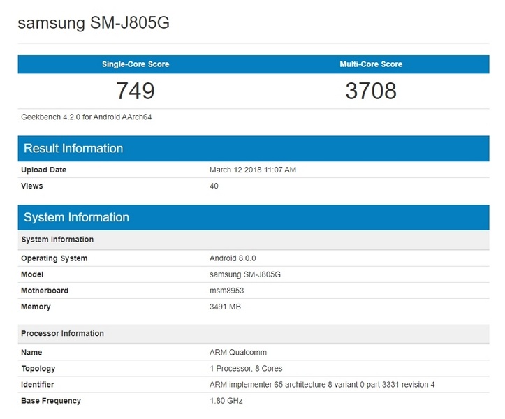 Смартфон Samsung Galaxy J8+ получит либо Exynos 7870, либо Snapdragon 625