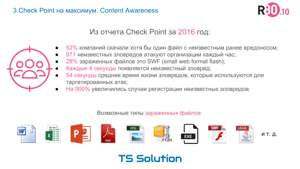 3. Check Point на максимум. Content Awareness - 2
