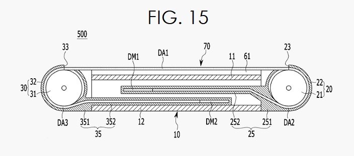 Samsung запатентовала смартфон с экраном переменной диагонали