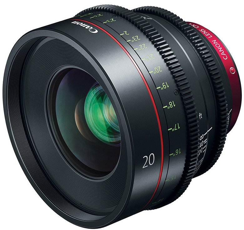 Объектив Canon CN-E20mm T1.5 L F фокусируется вручную