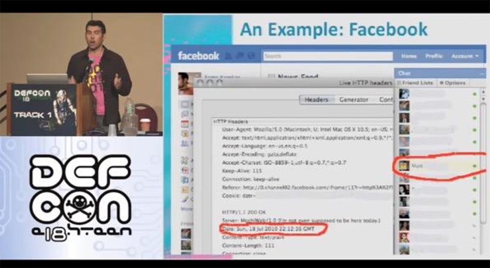 Конференция DEFCON 18. «Как я встретился с Вашей девушкой, или новый вид Интернет-атак». Сэми Камкар - 10 Конференция DEFCON 18. «Как я встретился с Вашей девушкой, или новый вид Интернет-атак». Сэми Камкар - 10