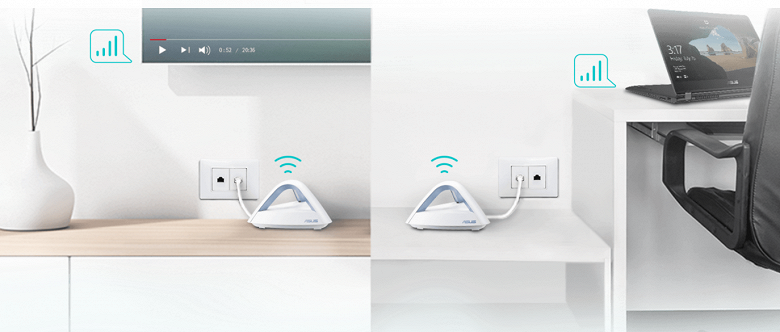 Комплект Asus Lyra Trio для создания сети Wi-Fi Mesh рассчитан на помещение площадью до 500 квадратных метров - 2
