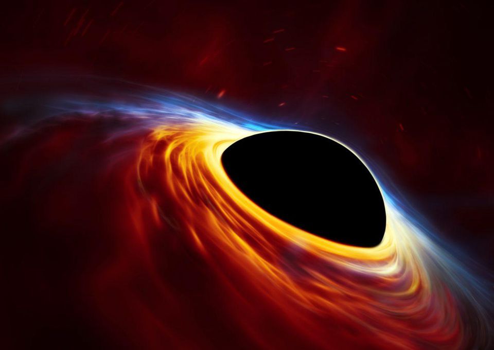 Спросите Итана: может ли материя убежать из-за горизонта событий во время слияния чёрных дыр? - 2