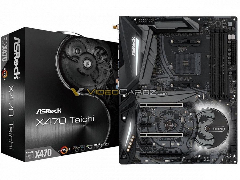 Появились изображения системных плат ASRock X470 Taichi и X470 Taichi Ultimate